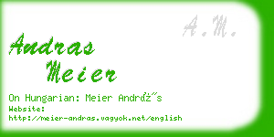 andras meier business card